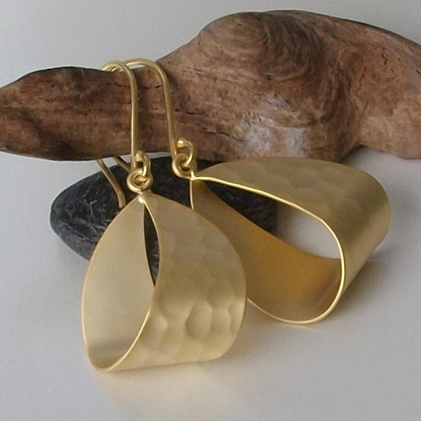 LAST ONE Gold Hoop Earrings