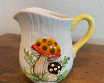 Vintage Merry Mushroom Creamer by Sears, Roebuck and Co. 1978