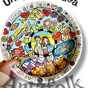 Handmade Custom Ceramic Pasta Bowl, Personalized Art Pottery