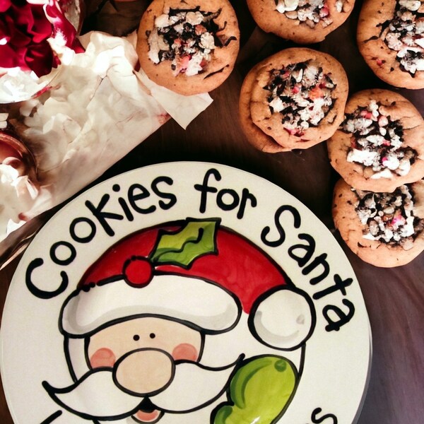 Santa Cookie Plate - Etsy