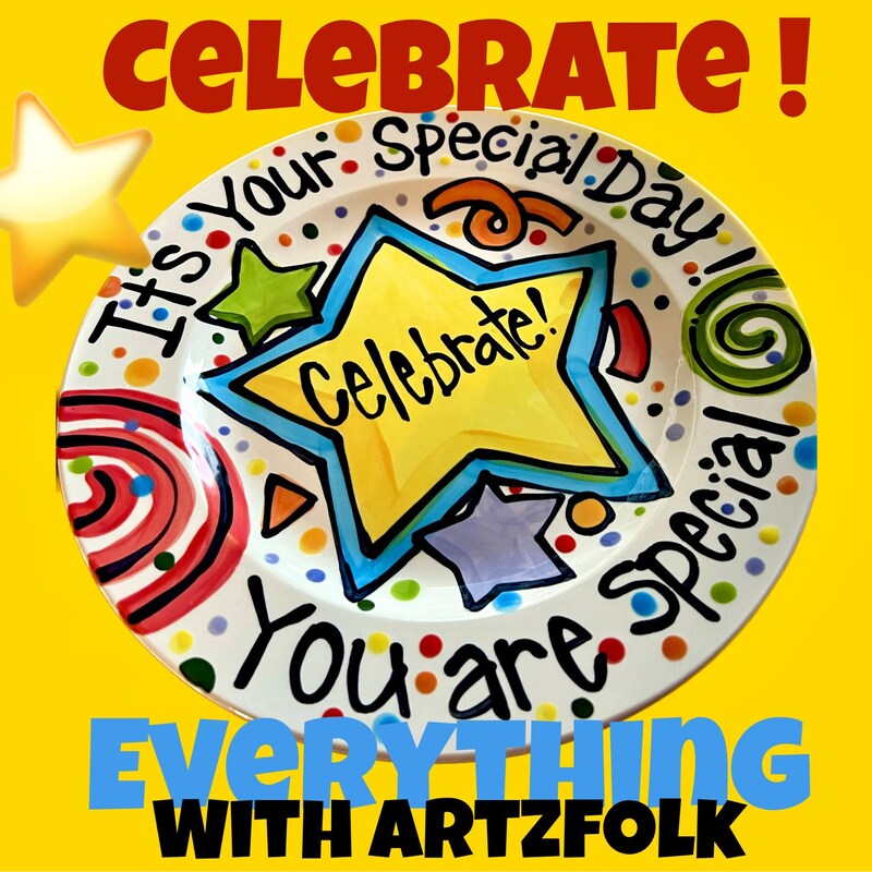 Celebration Round Plate