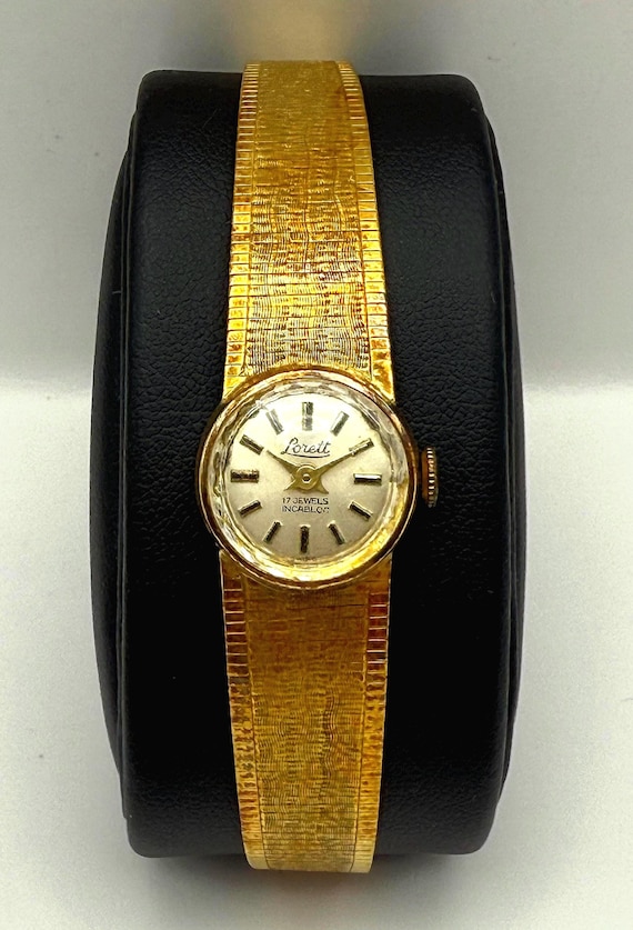Vintage 18k Gold Watch by Lorett Corletto 17 Jewels (1940's) - Etsy