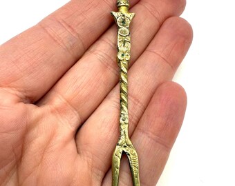 Vintage Italian Brass Cocktail Fork by U. Bellini