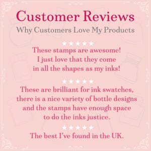 Clear polymer stamps ink bottle shapes fountain pen ink bottles for swatching stamping rubber stamps high quality premium journal stamp set