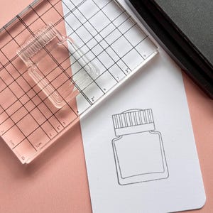 crystal clear photopolymer stamp set, perfect for ink swatching, journalling, arts and crafts projects and much more.