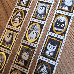 Porträtt av dina pojkvänner - Guldfolierade stämplar Art Washi Tape av Jon Turner