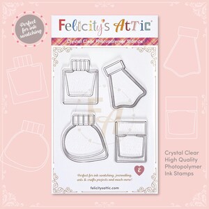 clear polymeer stempels vulpen inktflessen vormen inktmonsters gereedschap mini-inktflessen vulpen bullet journaling inkt staalkaarten