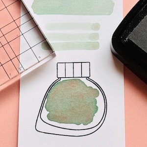 crystal clear photopolymer stamp set, perfect for ink swatching, journalling, arts and crafts projects and much more.