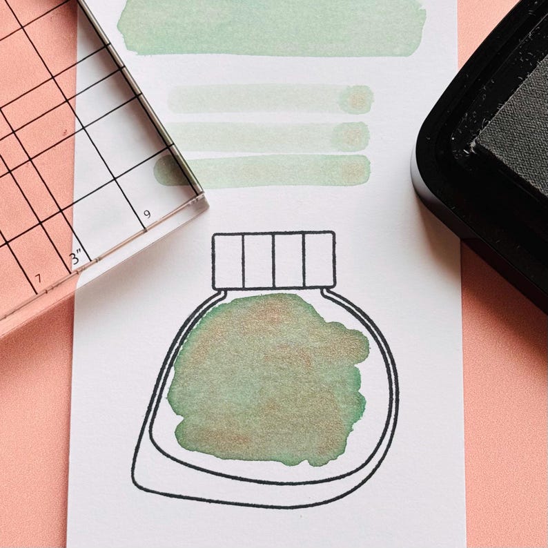 crystal clear photopolymer stamp set, perfect for ink swatching, journalling, arts and crafts projects and much more.