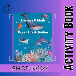 Childrens Preschool Activity Book Ocean Life