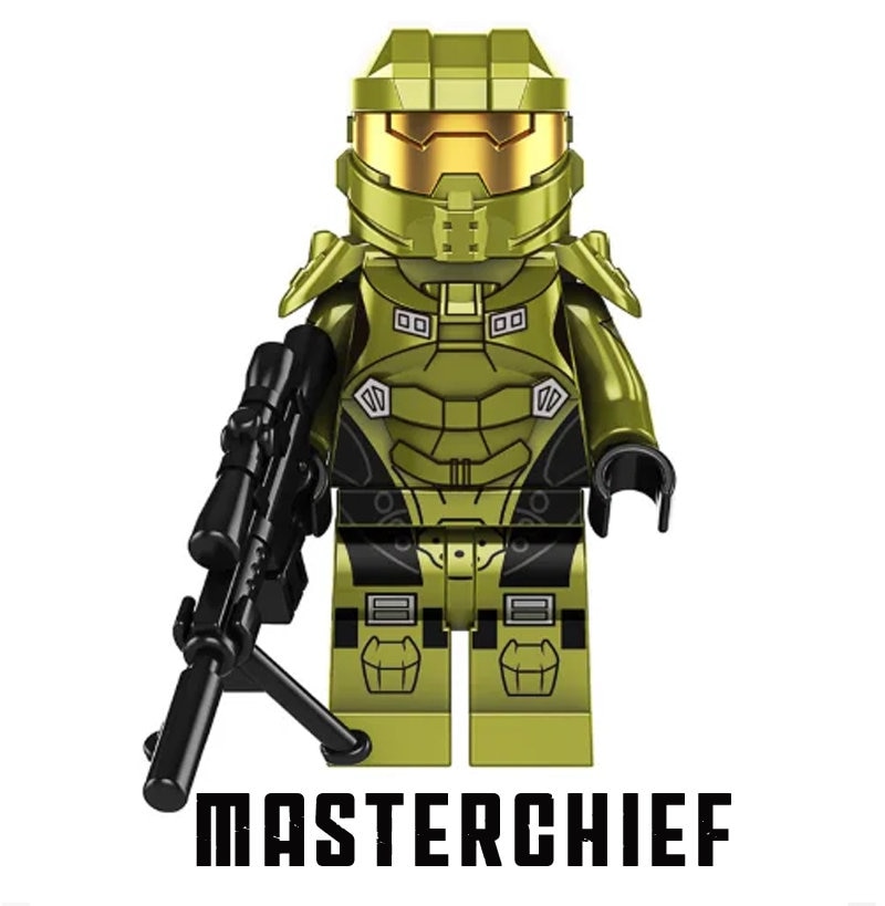 Halo Master Chief Clamp Building Blocks MOC Spartan Microsoft 343