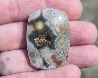 Ocean Jasper with Druzy Cabochon