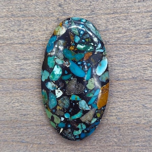 Kingman Türkis Komposit Cabochon