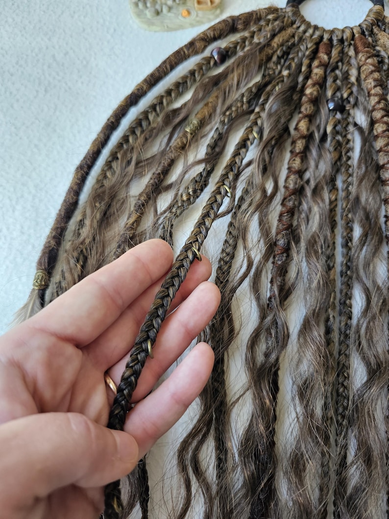 Dreads on Hairband 
Dreadlock Headband 
Dreadlock Extension Pony Tail 
Hair on Elastic Band 
Ponytail Wrap