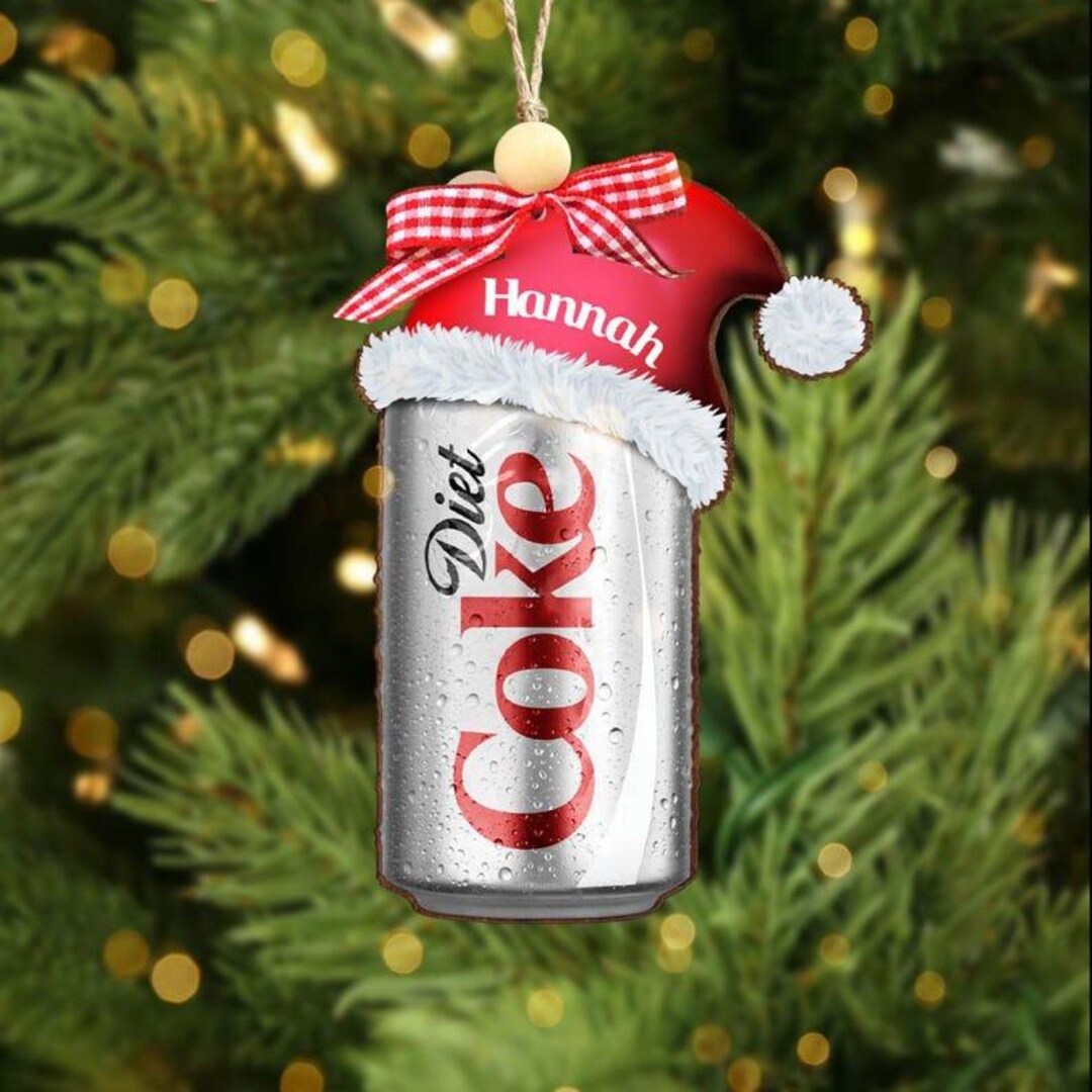 Personalized Diet Coke Ornament 2D Flat , Custom Coca-cola Diet Coke ...
