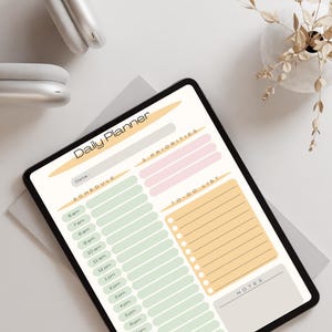 Digital Planner Bundle | Meal Planner, To-Do List, Grocery List, Daily & Weekly Planner Printable | Aesthetic Productivity Templates