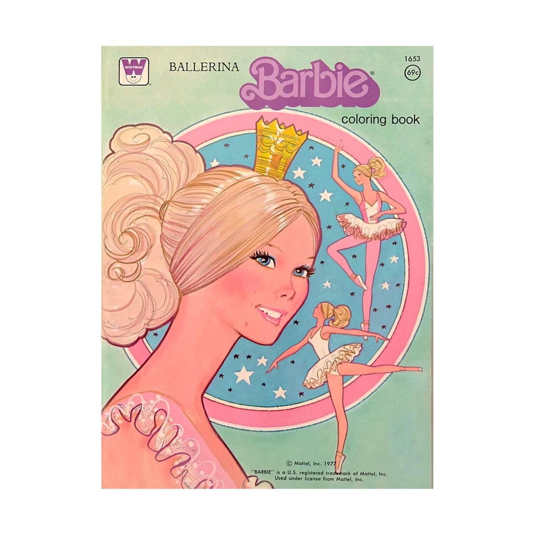 BARBIE Coloring Book, Vintage Book to Color, Instant Download, PDF - Etsy