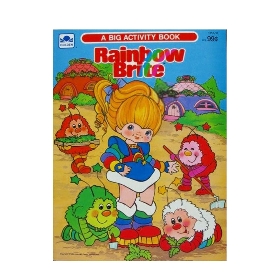 Rainbow Brite Coloring Book, Vintage Activity Book to Color, Instant ...