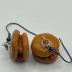 polymer clay charm earrings