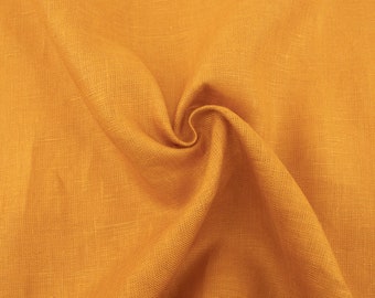 Organic Linen in Yam by Birch Organics, sold by the half-yard