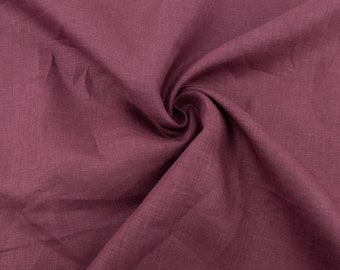 Organic Linen in Rum Raisin by Birch Organics, sold by the half-yard