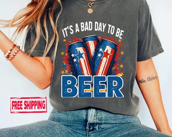 Funny 4th of July Beer Shirt: Patriotic Drinking Tee