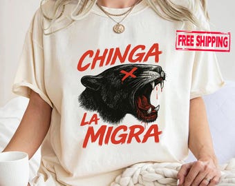 Chinga La Migra Tee: Immigrant Rights Resist Shirt