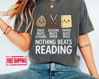 Nothing Beats Reading Shirt: Book Lover's Comfort Colors Tee