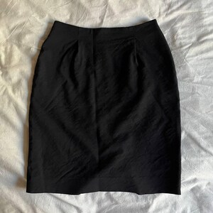 The Kooples black woolen knee height pencil skirt size 36 W28/L20 #081