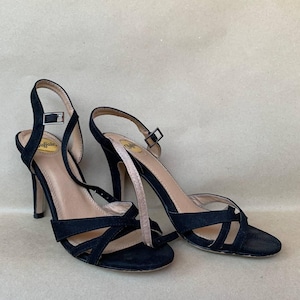 Sandales à brides noires Buffalo vintage Y2K noires taille UE 36/US 6 # S040