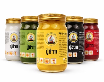 Phu Chi Vox Thai Herbal Balm | Cooling & Warming Balm | Traditional Thai Ointment | Muscle Comfort Balm | 6 Formulas Available