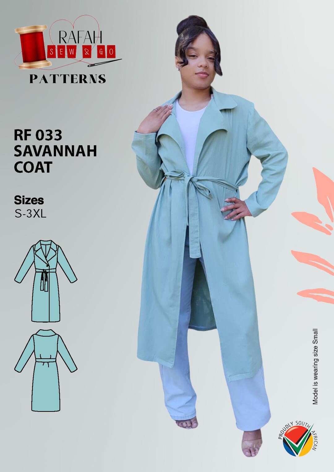RF033 - Savannah Coat Sewing Pattern - Etsy