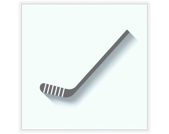 Pegatina de hockey cortada en beso