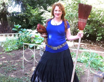 Eco-Friendly Rustic Kitchen Broom: A Must-Have for Urban Homesteading! Natural Cleaning Tool for a Green Home, Perfect Housewarming Gift