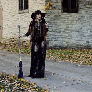 Add a touch of magic to your space - Adult Size Besom Broom for Witches: Rustic Witchy Charm & Choice of Color. Natural, Rust, Black or Mix