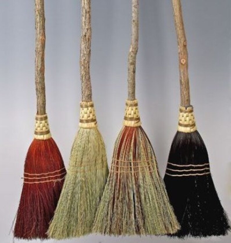 Hand Carved Kitchen Broom Sweeper in your choice of Natural Etsy
