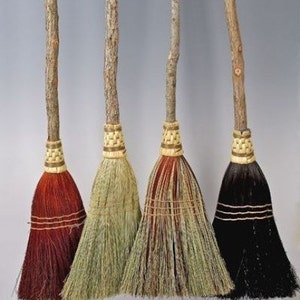 Rustic Wedding Broom, Jumping Broom in your choice of Natural, Black, Rust or Mixed Broomcorn Bridal Shower Gift image 3