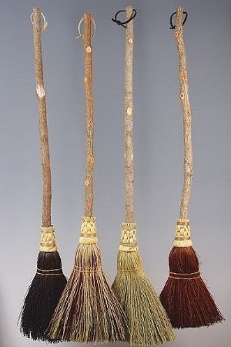 Small Wedding Broom, Jumping Broom in your choice of Natural, Black, Rust or Mixed Broomcorn Broom Jumping & Hand fasting Broom image 5