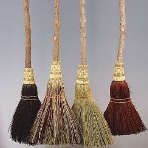 Small Wedding Broom, Jumping Broom in your choice of Natural, Black, Rust or Mixed Broomcorn Broom Jumping & Hand fasting Broom image 4