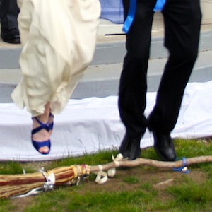 Wedding Broom, Besom, Jumping Broom, in your choice of Natural, Black, Rust or Mixed Corn Broom - Jumping the Broom, Handfasting Broom