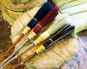 Child Size Witch Broom, Small Broomcorn Besom, Harry Potter Gift