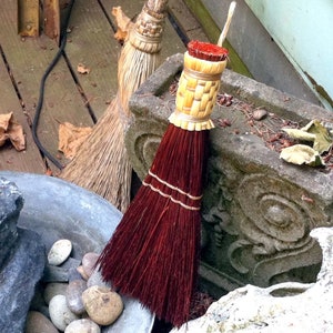 Whisk Broom Small Table Broom Small Sweeper Handmade Wisk Hand Broom Small Sweep Gift for Housewarming Gift for Woodworker Gift for Dad