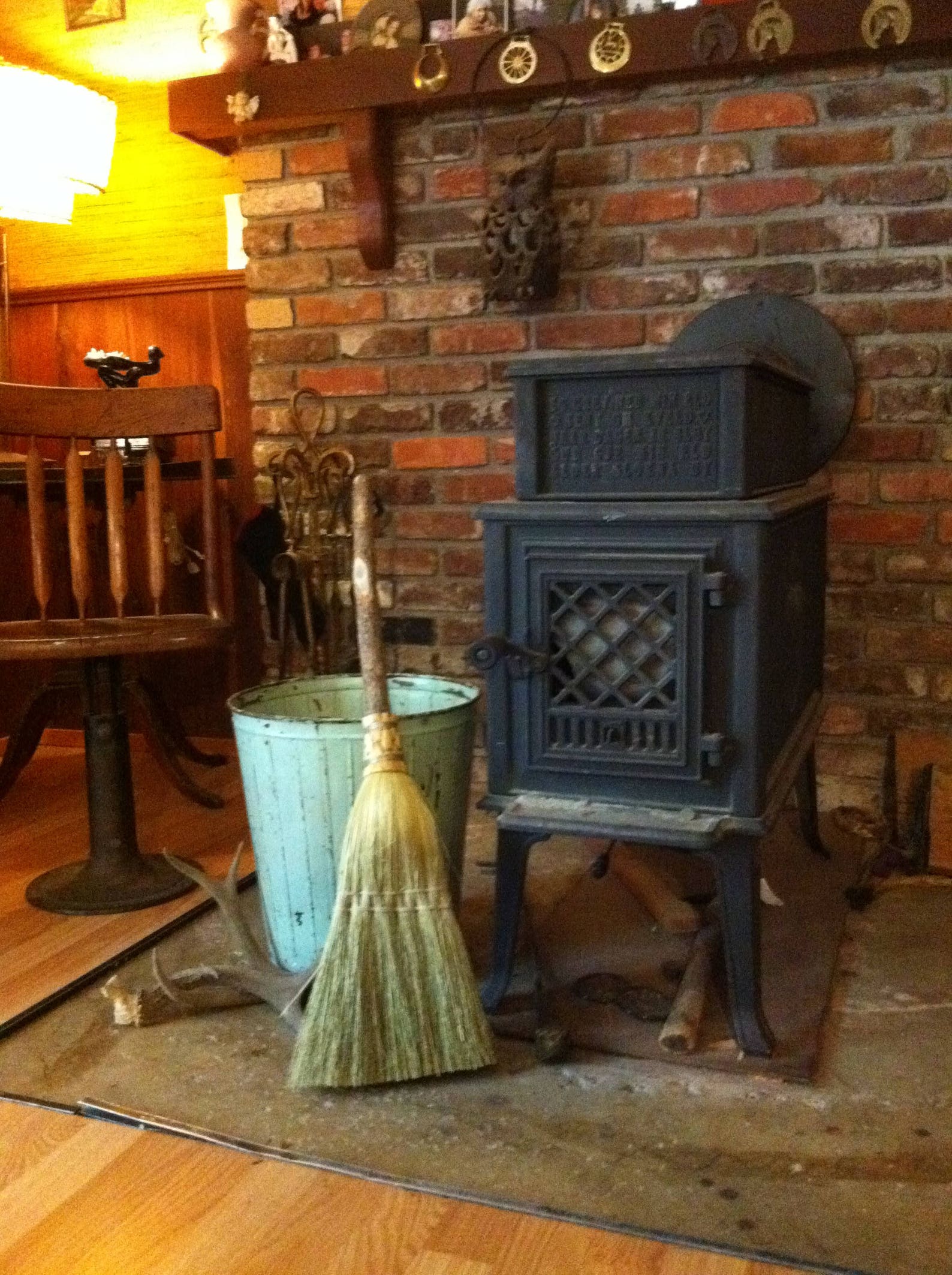 Fireplace Broom in Your Choice of Natural Black Rust or Etsy