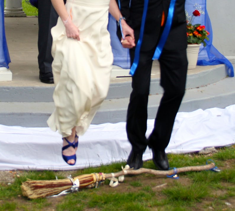 Wedding Besom Jumping Broom  in your choice of Natural image 1