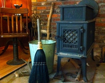 Handmade Hearth Broom: Broomcorn Fireplace Sweep, Wood Stove Cleaning