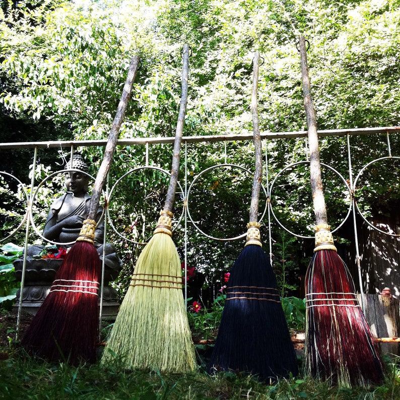 Eco-friendly Sweeping Broom: The Perfect Gift for Moms, Witches, and Housesitters Try our Tall Kitchen Broom for Natural Cleaning Supplies image 6