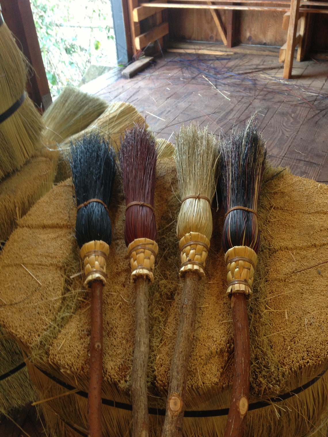 Mother & Daughter Ceremonial Broom Set In All Natural Etsy