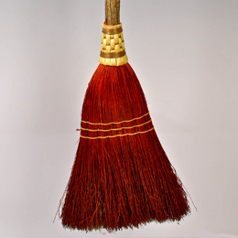Eco-friendly Sweeping Broom: The Perfect Gift for Moms, Witches, and Housesitters Try our Tall Kitchen Broom for Natural Cleaning Supplies Rust