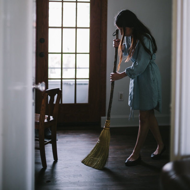 Kitchen Broom Eco Friendly Sweep Urban Homesteading Tool Minimalist Cleaning Supplies image 1