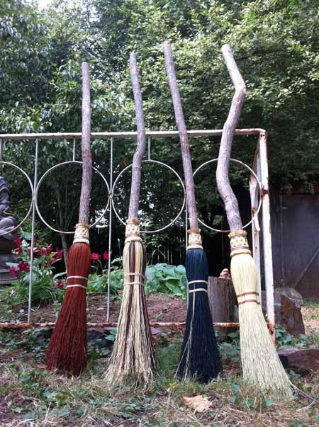 Mother and Daughter Witch Besom Broom Set, Broomcorn Brooms - Etsy